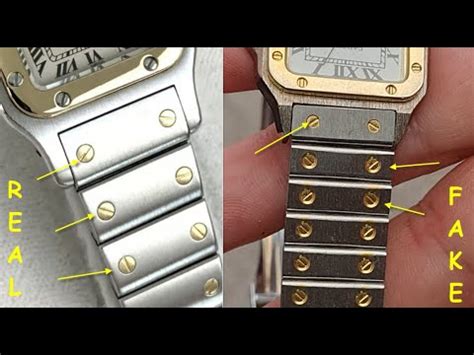 how to spot a fake cartier santos 100 watch|cartier santos 100 chronograph.